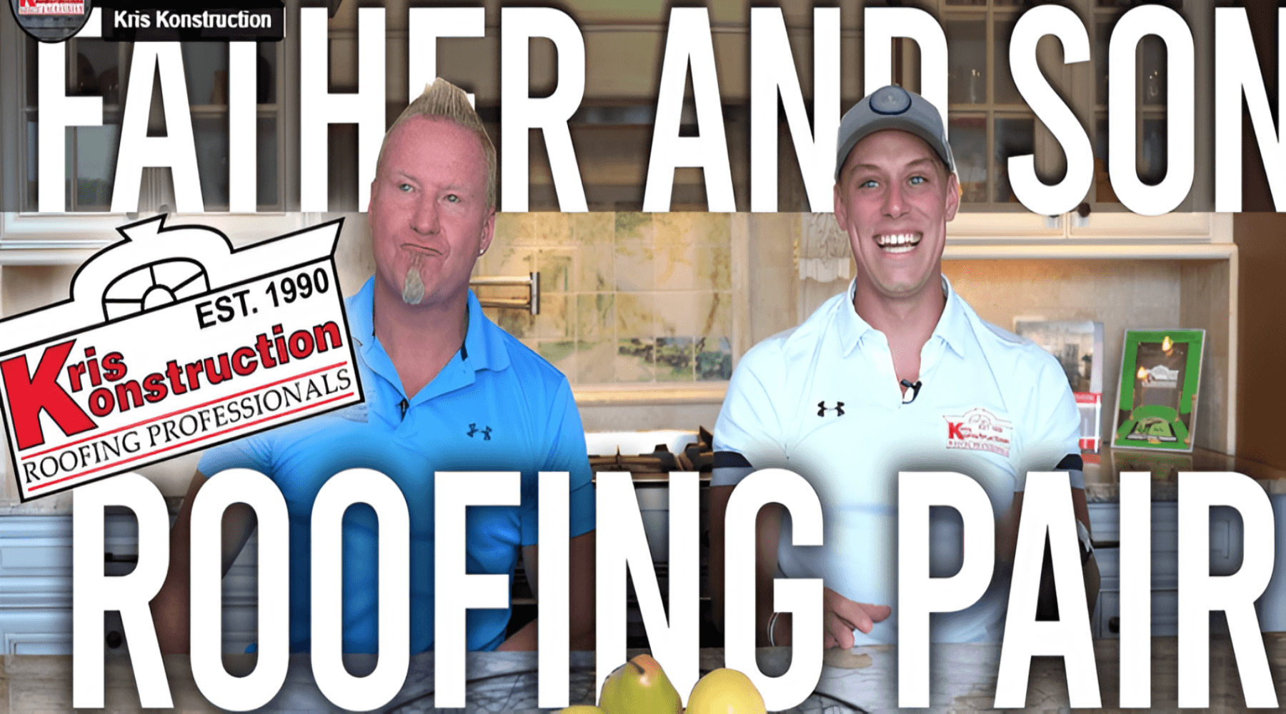 father son roofing pair